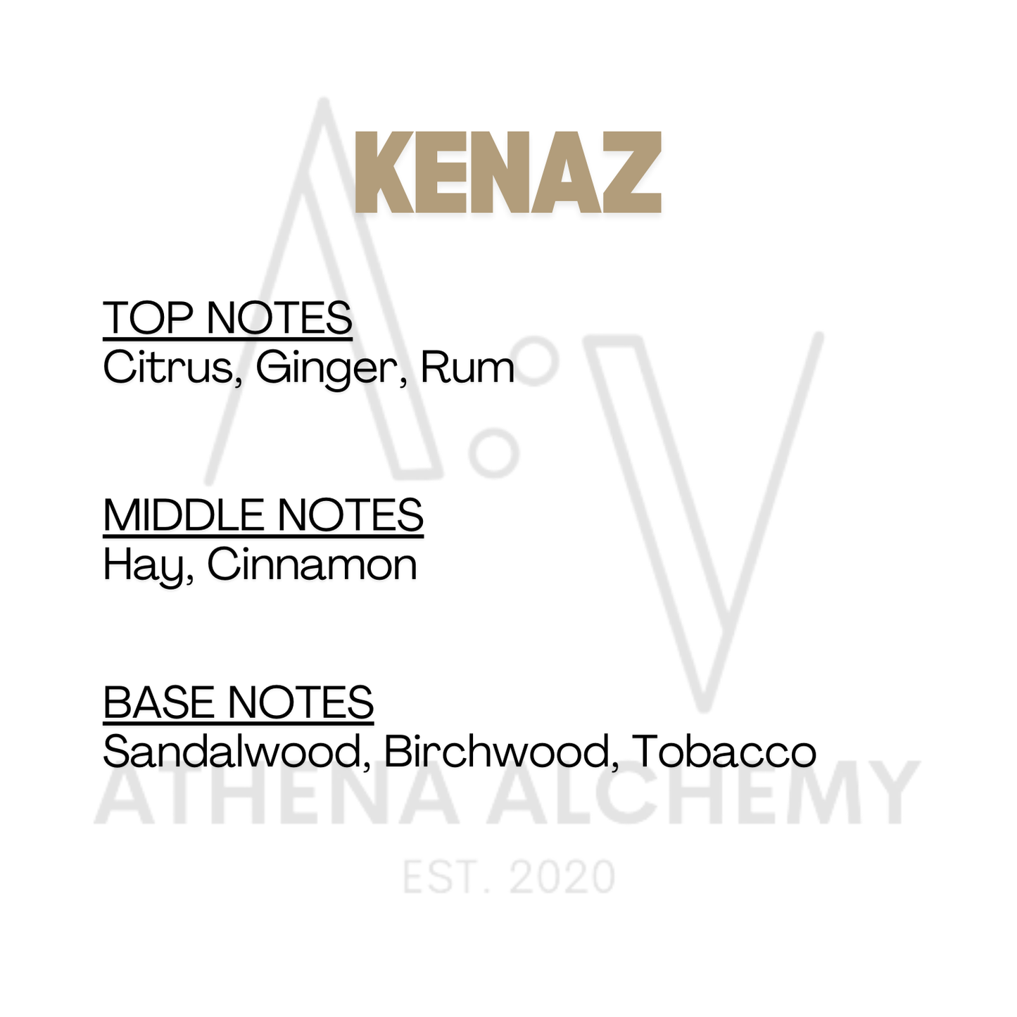 KENAZ : Men’s Oil Based Cologne